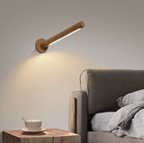 Lámpara LED de madera de 360º